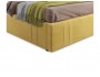 Мягкая кровать Tiffany 1600 желтая с подъемным механизмом распродажа