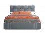 Мягкая кровать Tiffany 1600 серая с подъемным механизмом недорого