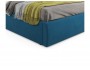 Мягкая кровать Ameli 1600 синяя с подъемным механизмом недорого