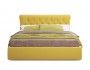 Мягкая кровать Ameli 1600 желтая с подъемным механизмом купить