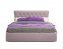 Мягкая кровать Ameli 1600 лиловая с подъемным механизмом распродажа