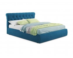 Кровать Мягкая Ameli 1400 синяя с подъемным механизмом