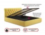 Мягкая кровать Ameli 1400 желтая с подъемным механизмом недорого