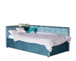 Кровать Односпальная -тахта Colibri 800 синяя с подъемным механиз