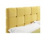 Мягкая кровать Tiffany 1600 желтая с ортопедическим основанием с фото