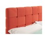 Мягкая кровать Tiffany 1600 оранж с ортопедическим основанием с фото