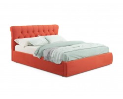 Угловой диван-кровать Мягкая Ameli 1400 оранж с ортопедическим основанием