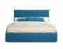 Мягкая кровать Verona 1400 синяя с подъемным механизмом купить