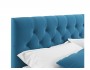Мягкая кровать Verona 1400 синяя с подъемным механизмом распродажа