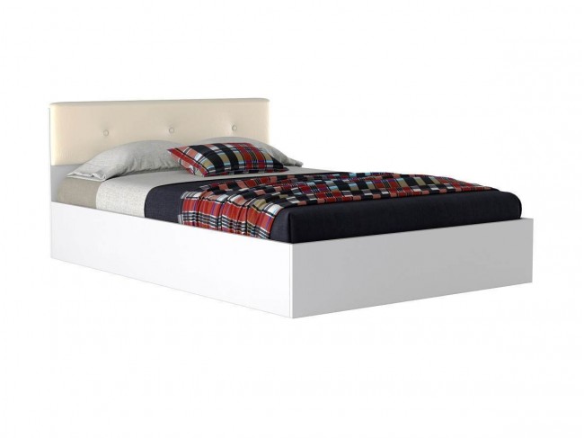 Кровать Виктория ЭКО-П 140 белая с матрасом Promo B Cocos фото