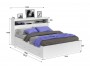 Кровать Виктория белая 140 с блоком, ящиками и  и 2 прикроватным от производителя