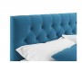 Мягкая кровать Verona 1400 синяя с ортопедическим основанием недорого