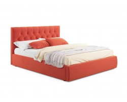 Кровать Мягкая Verona 1400 оранж с ортопедическим основанием