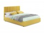 Мягкая кровать Olivia 1600 желтая с ортопедическим основанием распродажа