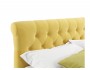 Мягкая кровать Ameli 1400 желтая с подъемным механизмом с матрас недорого