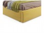 Мягкая кровать Ameli 1600 желтая с подъемным механизмом с матрас фото