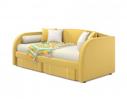 Кровать Мягкая Elda 900 желтая с ортопедическим основанием