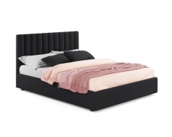 Кровать Мягкая Olivia 1400 темная с подъемным механизмом