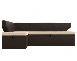 Кухонный угловой диван из кожзама Омура Левый