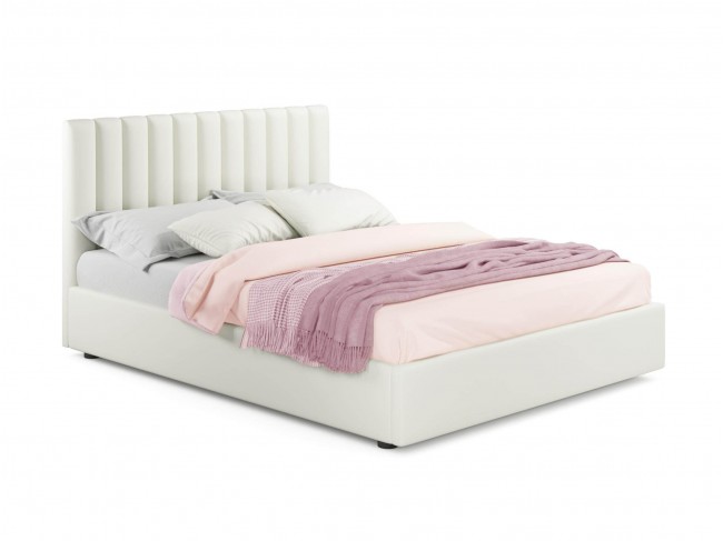 Мягкая кровать Olivia 1800 беж с подъемным механизмом фото