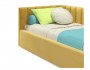 Мягкая кровать Milena 900 желтая с подъемным механизмом и матрас недорого
