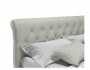 Мягкая кровать Ameli 1400 кожа серый с подъемным механизмом недорого