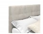 Мягкая кровать Selesta 1600 кожа кремовый с подъемным механизмом распродажа