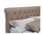 Мягкая кровать Ameli 1800 кожа латте с подъемным механизмом недорого