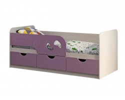 Кровать Минима Лего 80х160, лиловый сад