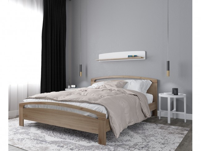 Кровать деревянная с ламелями Alba (Альба) 160х200, натуральный фото