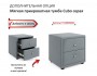 Мягкая кровать Olivia 1800 серая с подъемным механизмом недорого