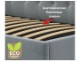 Мягкая кровать-тахта Afelia 900 серая с ортопедическим основание купить