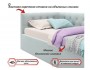 Мягкая кровать-тахта Afelia 900 мята пастель с ортопедическим ос купить
