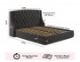 Мягкая кровать Stefani 1600 шоколад с подъемным механизмом с орт от производителя