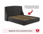 Мягкая кровать Stefani 1800 шоколад с подъемным механизмом с орт распродажа