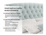 Мягкая кровать Stefani 1400 мята пастель с подъемным механизмом  фото