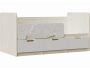 Юниор-4 Кровать 80х180 (Шарли пинк, Крафт белый) распродажа