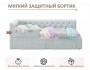Односпальная кровать-тахта Afelia с ящиками и бортиком 900 мята  от производителя