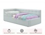 Односпальная кровать-тахта Bonna 900 с защитным бортиком мята па фото