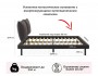 Мягкая кровать Fly 1400 шоколад с ортопедическим основанием фото