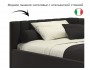 Мягкая кровать Milena 1200 шоколад с подъемным механизмом купить