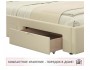 Мягкая кровать-тахта Afelia 1200 бежевая с ящиками распродажа