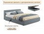 Мягкая кровать Skandi 1600 серая с подъемным механизмом распродажа