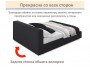 Мягкая кровать Skandi 1600 черная с подъемным механизмом от производителя