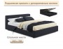 Мягкая кровать Skandi 1600 черная с подъемным механизмом купить