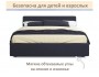 Мягкая кровать Skandi 1600 черная с подъемным механизмом распродажа