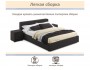Мягкая кровать Skandi 1600 шоколад с подъемным механизмом недорого