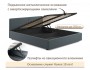Мягкая кровать Erika 1600 маренго темно-серый с подъемным механи фото