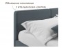 Мягкая кровать Erika 1600 темно-серая маренго с подъемным механи от производителя