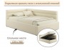 Мягкая кровать-тахта Aura 1200 бежевая с подъемным механизмом распродажа